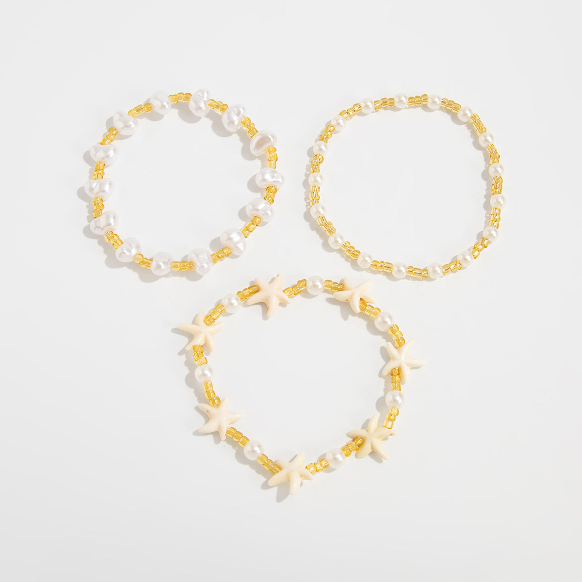Delila Stacked Rice Bead Bracelet - Mixed Color [TJ22DJLZ]
