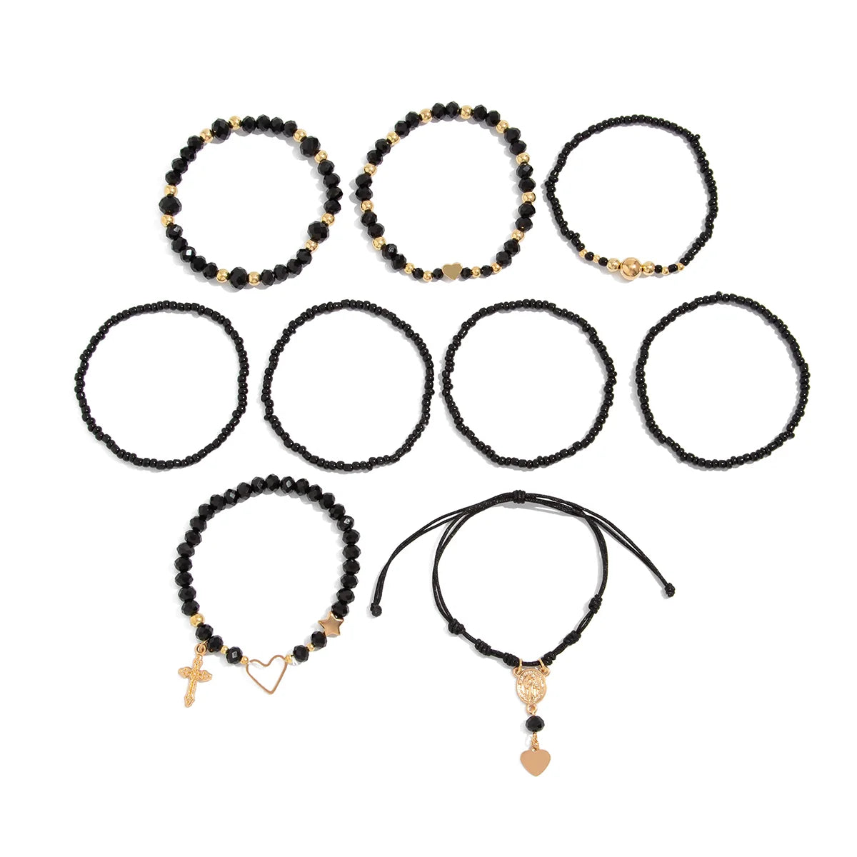 Naila Stackable Bracelet Set - 9-piece Set