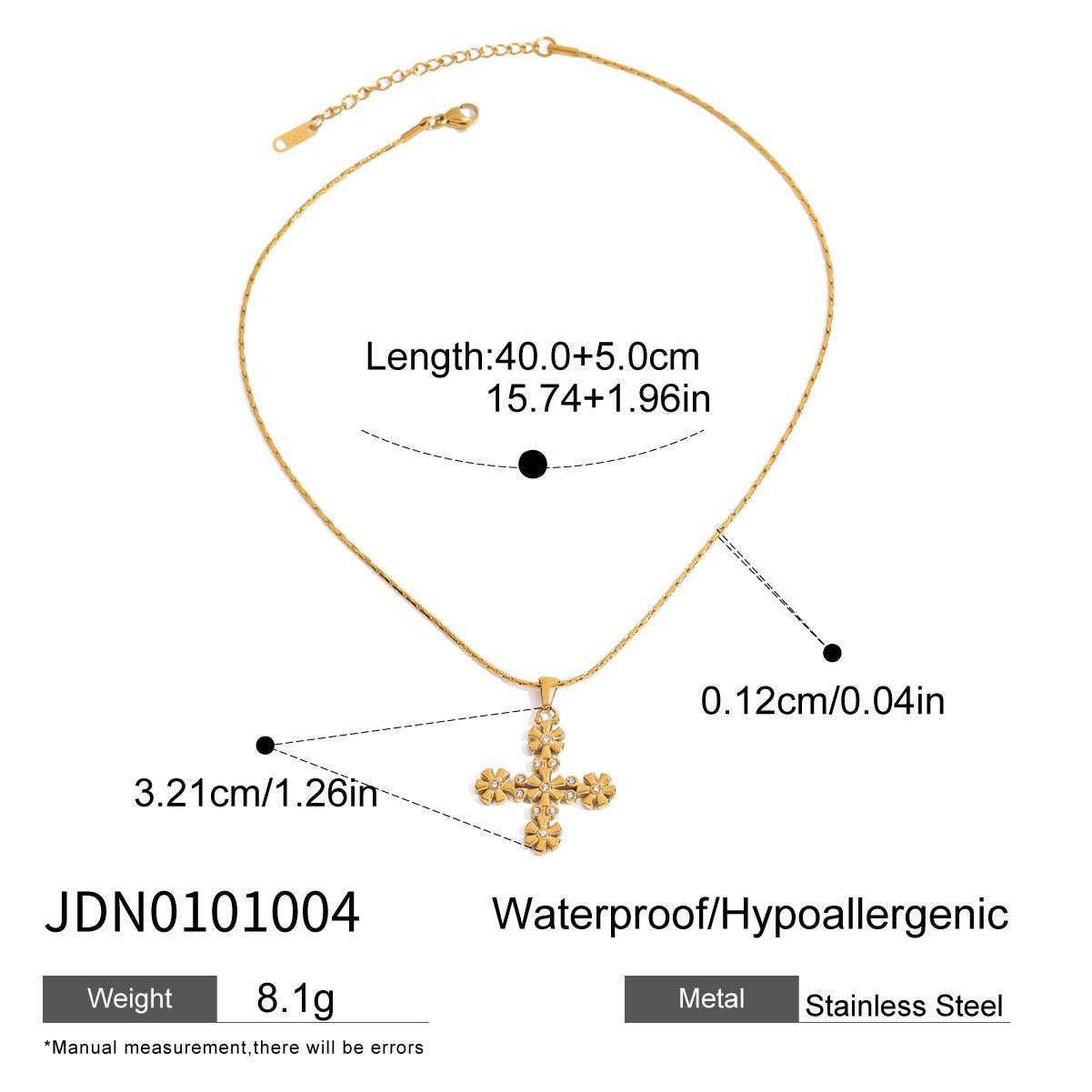 Tula Stainless Cross Necklace - JDN0101004 [15W5JFMZ]