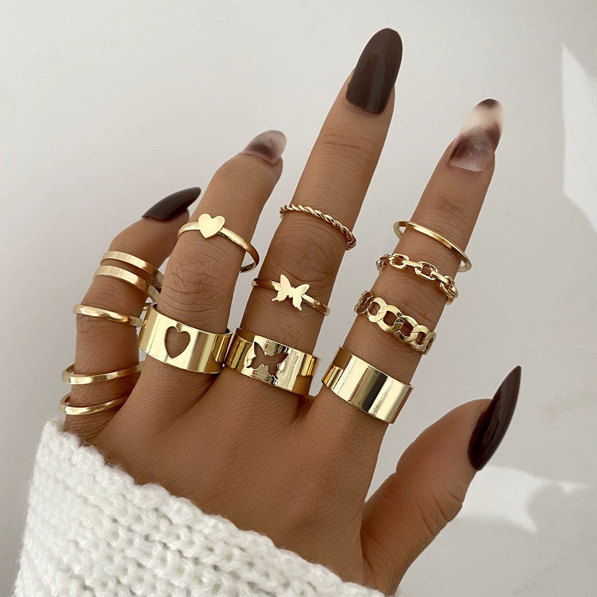 Kassidy Butterfly Ring Set - Style 3 [4XGKYB09]