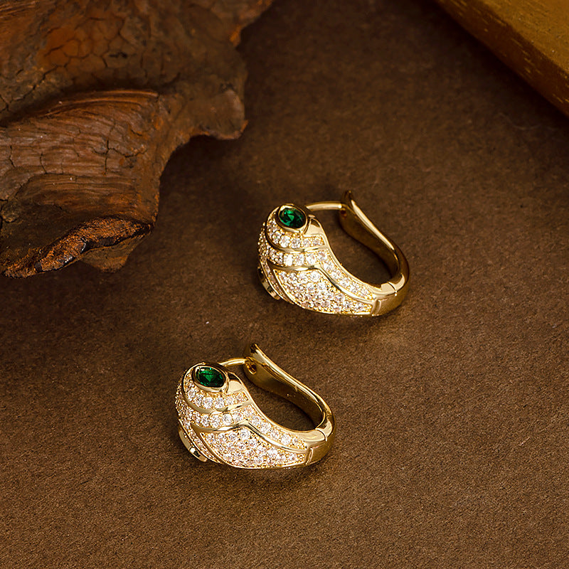 Dhanvi Zircon Snake Ear Cuff - Gold [7W628WOH]