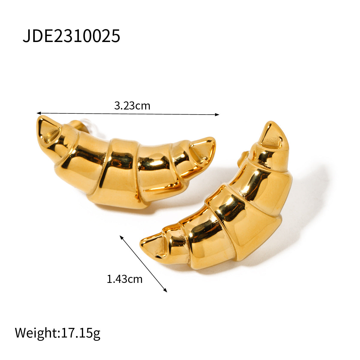 Jalyssa Wavy Bar Earrings - JDE2310025 [QYEAPLZE]
