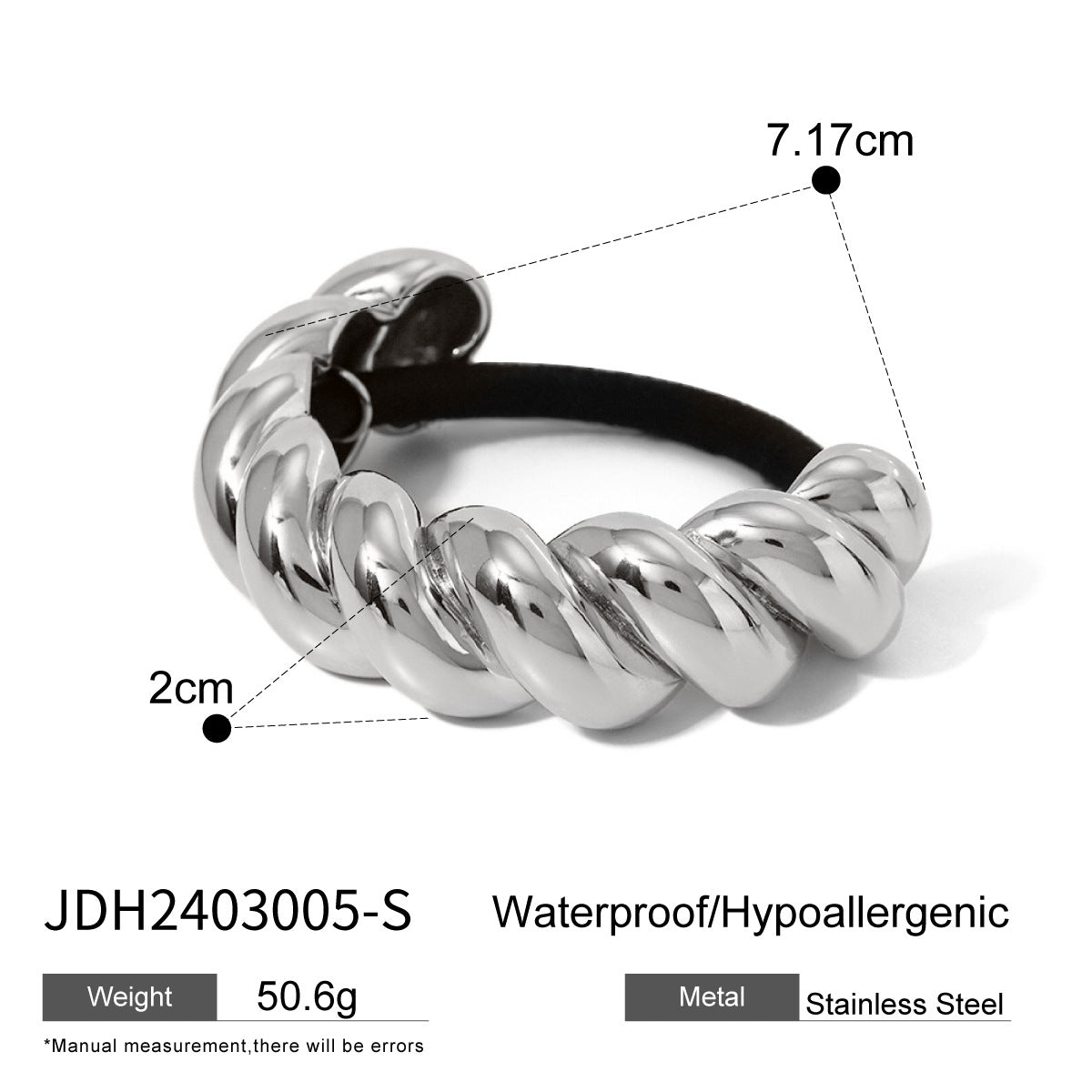 Aasiyah Sleek U-Shape Hair Tie - JDH2403005-S [EP7TG9H7]