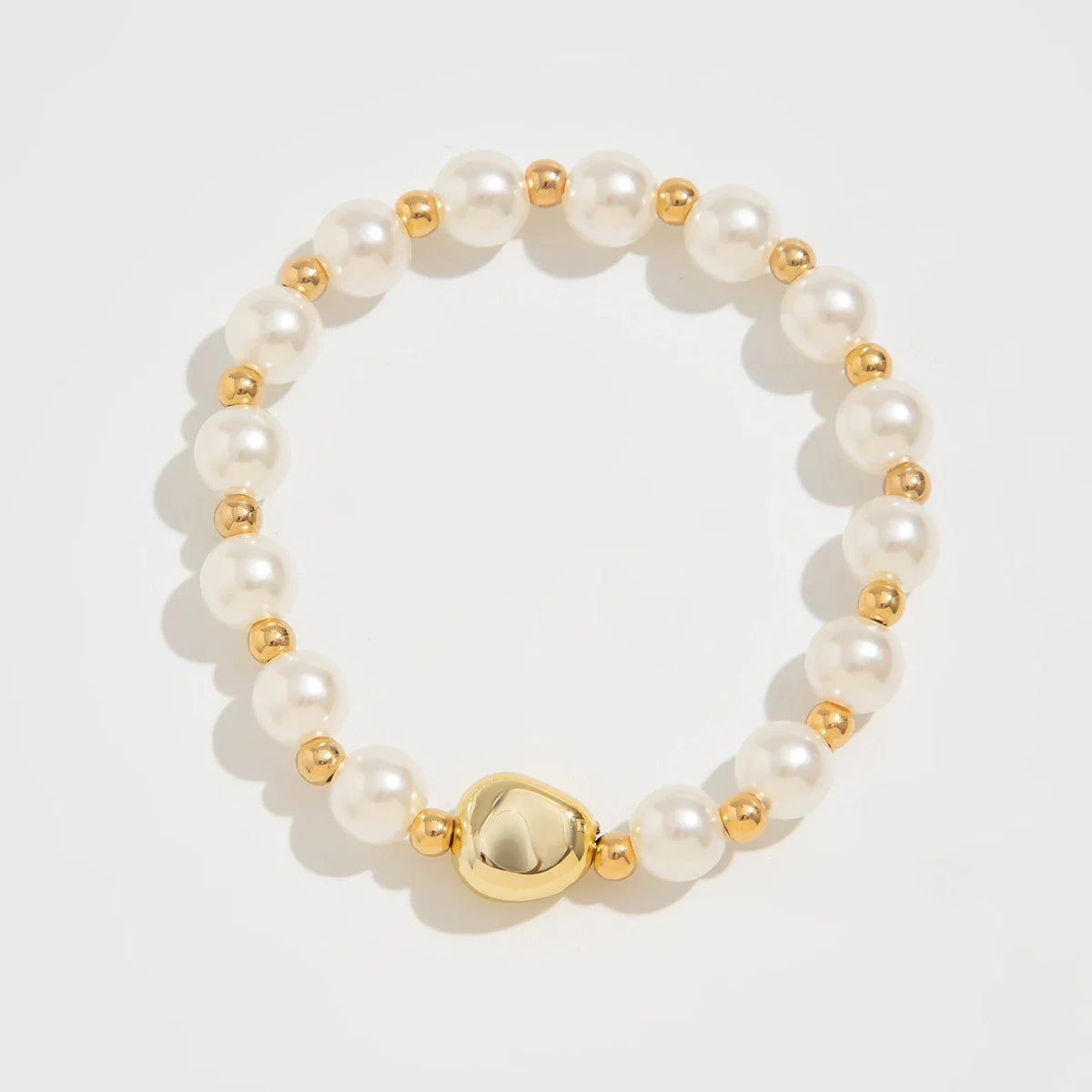 Kamya Metal Cuff Bracelet - Style Three Gold