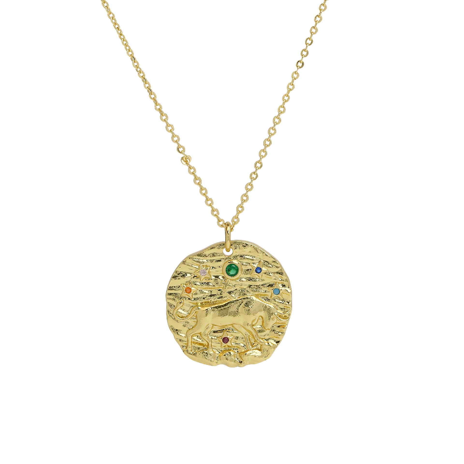 Melony Zodiac Pendant Necklace - Taurus [9NODTV43]