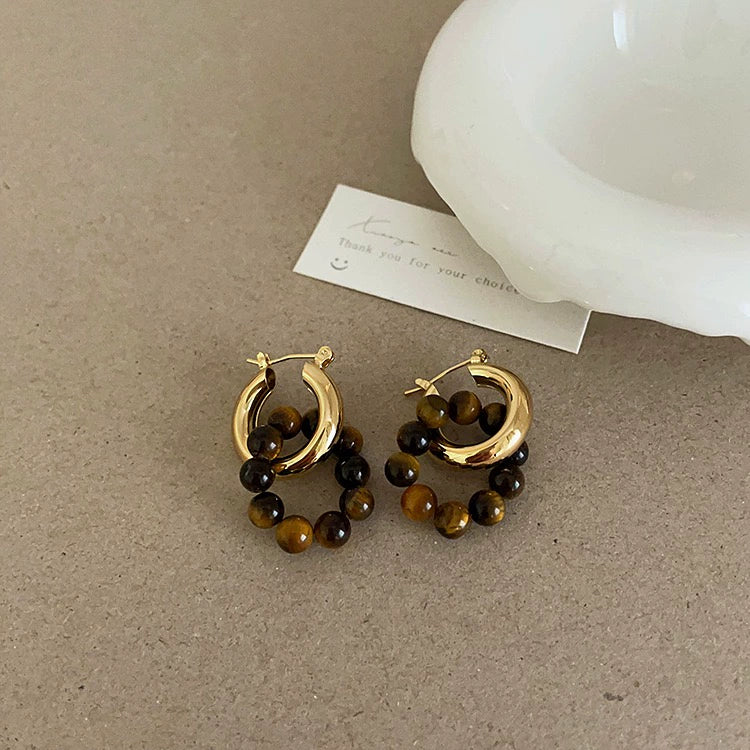 Jaimee Star Amber Earrings - Style 2