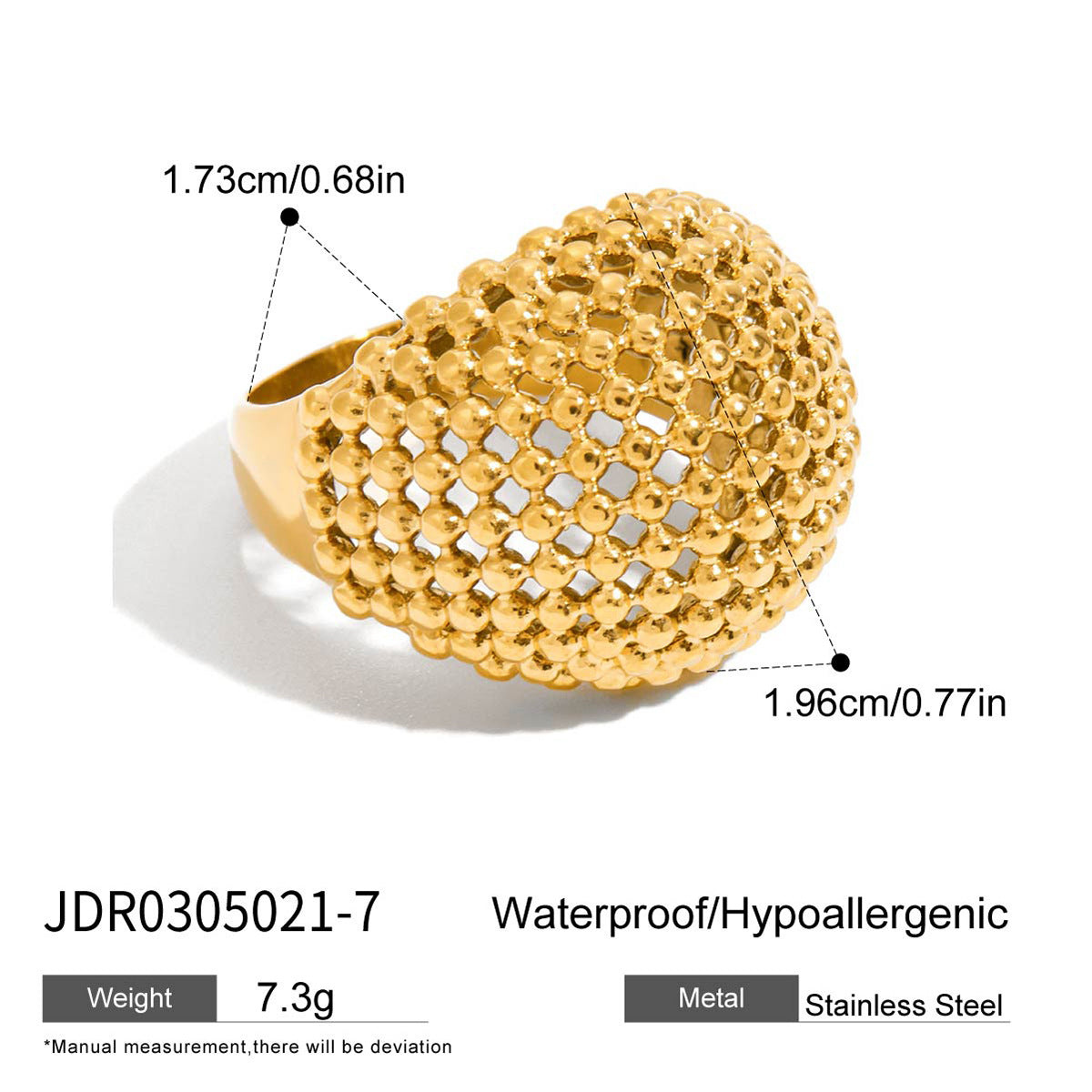 Emmeline Sculptural Cutout Ring - JDR0305021-7 [ERK5BTQA]