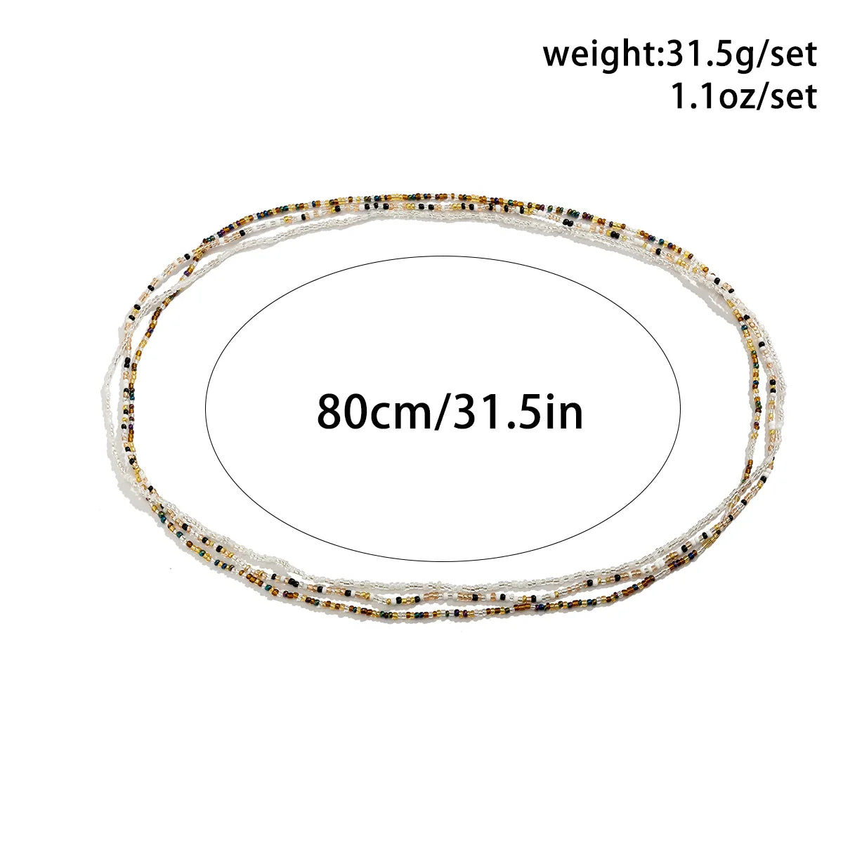 Nicolina Beaded Body Chain Set - Style Seven NEW