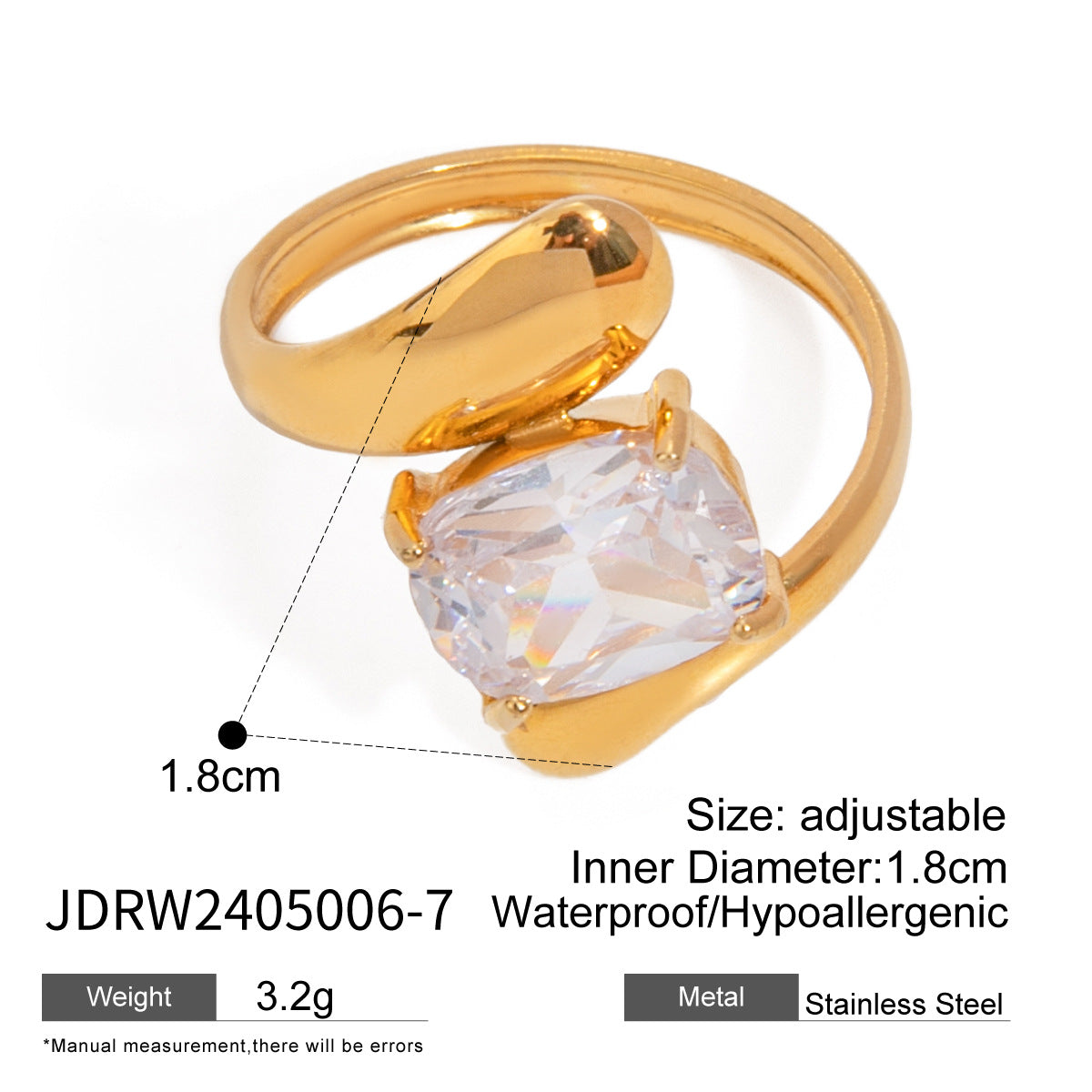 Zamora Zircon Dainty Ring - JDRW2405006-7 [ZST7NHNQ]