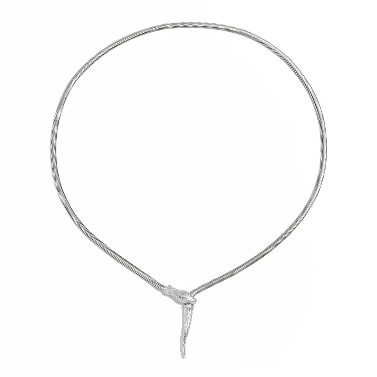 Kinsleigh Serpent Chain Necklace - Style One Silver