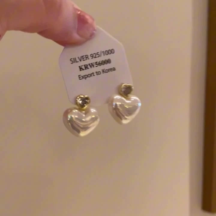 Anzal Mermaid Heart Star Earrings - Mermaid Heart Earrings