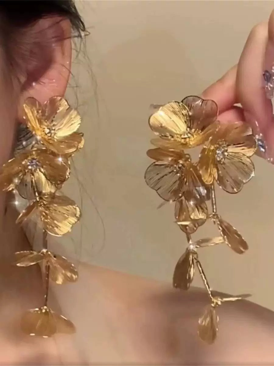 Tanisha Floral Tassel Jewelry - Earrings