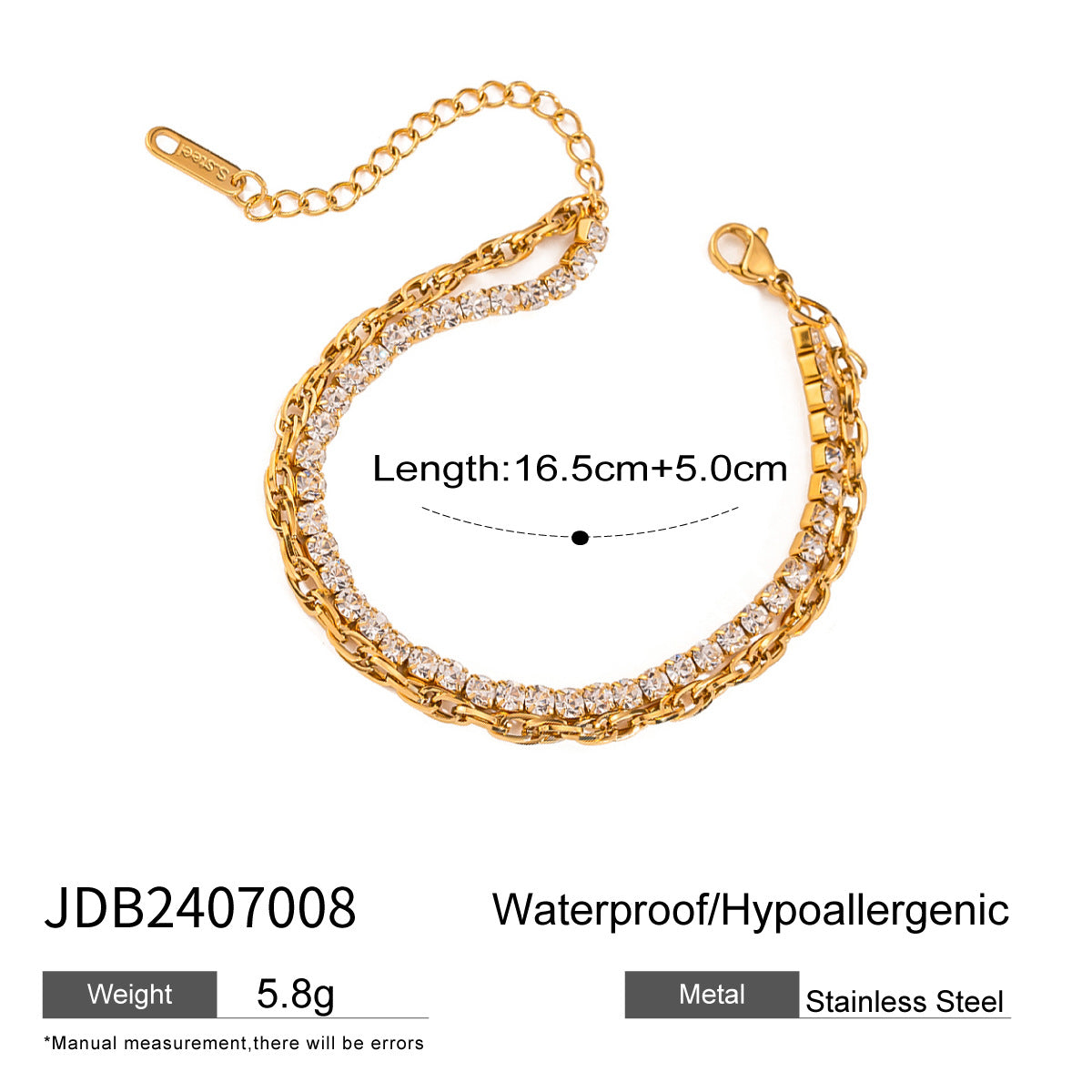 Neyla Layered Diamond Bracelet - JDB2407008 [I66I1Y6E]