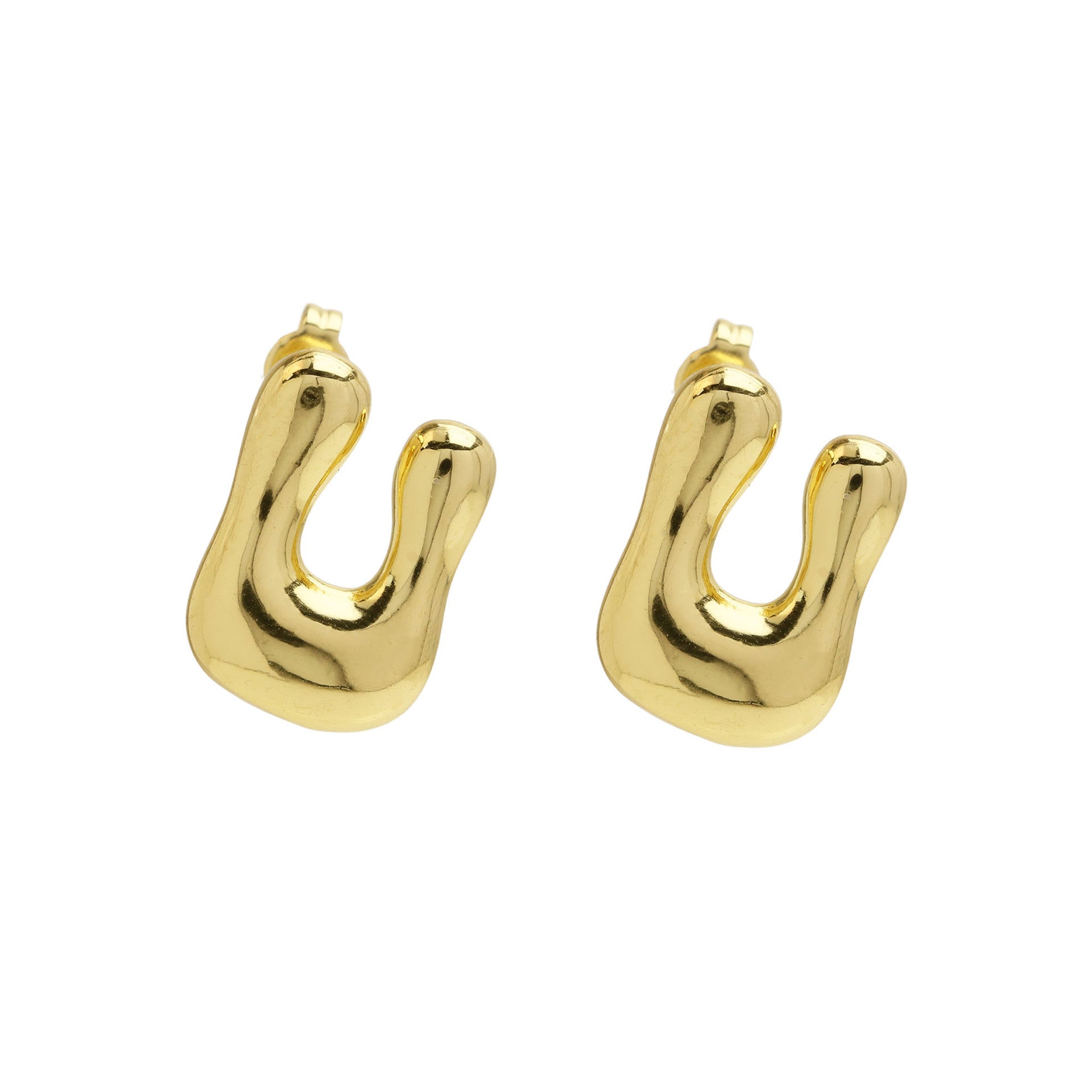 Kennedy Pave Initial Studs - U [UTZ8BMXI]