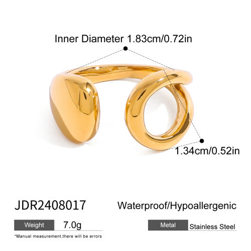 Ravenna Waterdrop Bracelet & Ring - Ring [JPHZI28G]