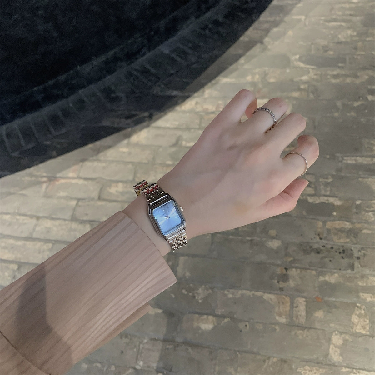 Maryella Elegant Square Watch - Blue [17HXP8K9]