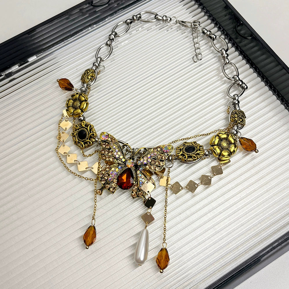 Eryn Retro Butterfly Necklace - Maillard Butterfly Necklace [5H8I8S7F]