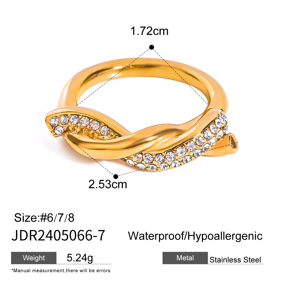 Siyona Elegant Pearl Zircon Rings - JDR2405066-6 [HZHLEYFO]