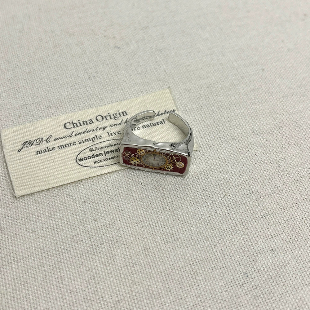 Lielle Enamel Timepiece Ring - Style A Ring [KCEIAHKS]