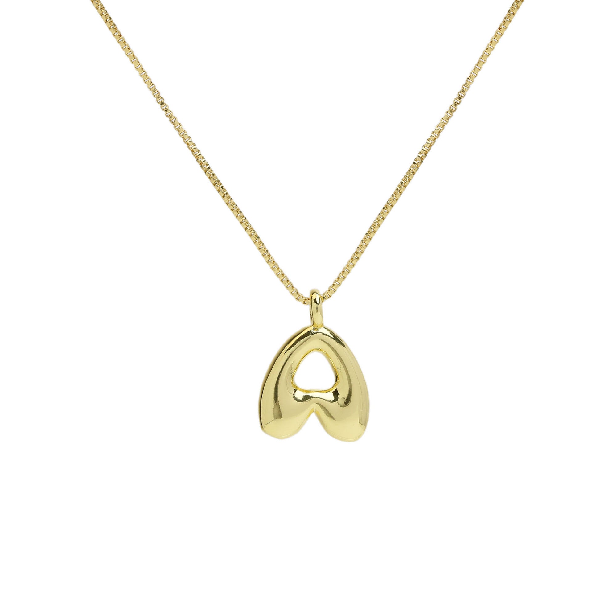Odalys Gold Initial Pendant - Necklace A [GTXDP4XE]