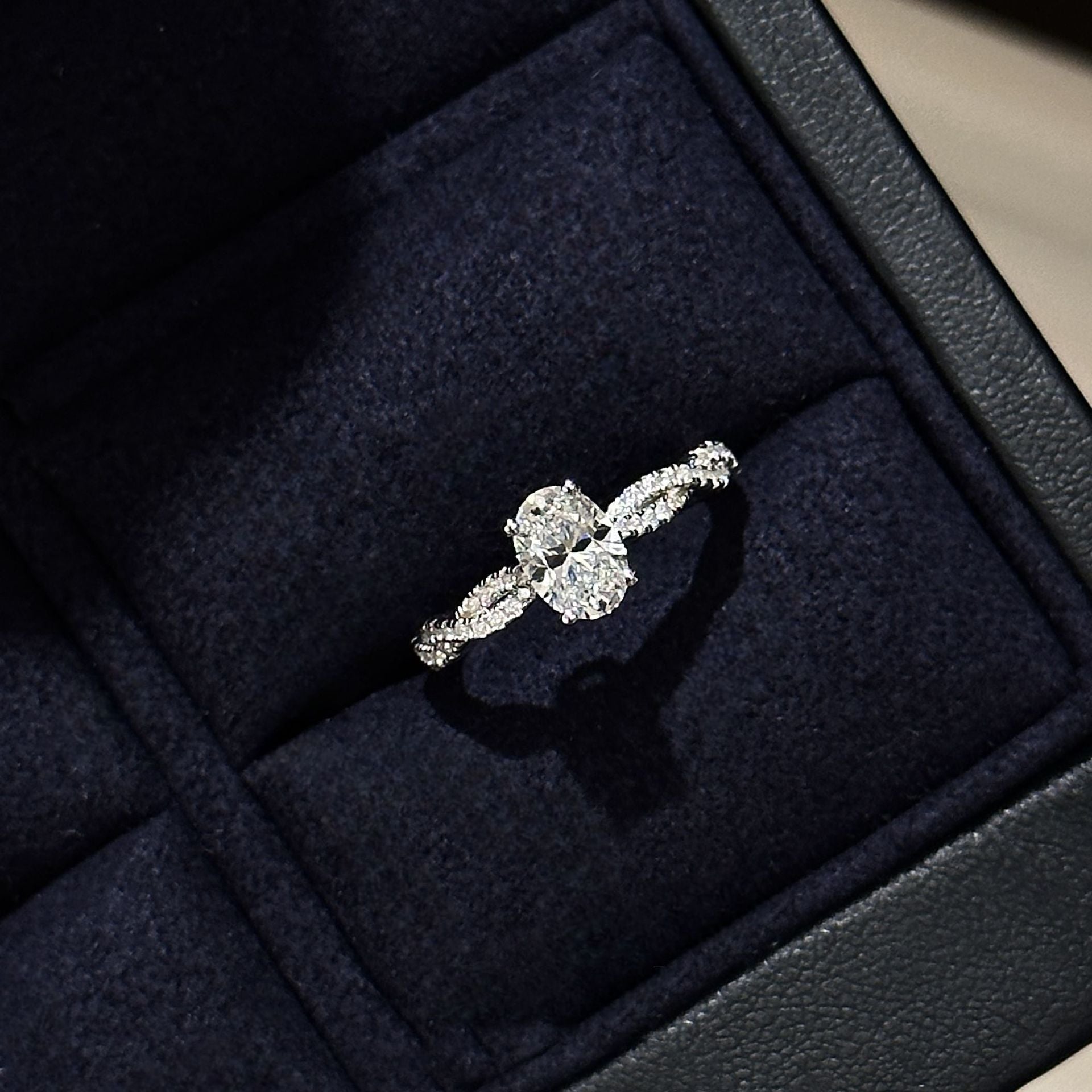 Faithlynn Twirl Diamond Ring - Platinum Tone [ZMAM1NTV]
