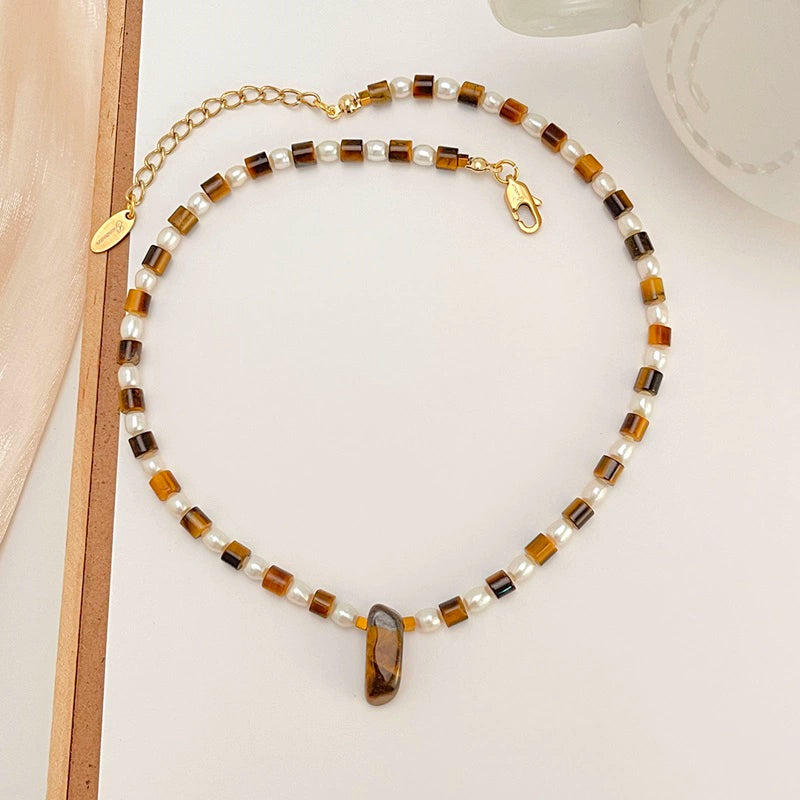 Emory Maillard Pearl Beaded Necklace - Maillard Beaded Necklace [HPB84N58]
