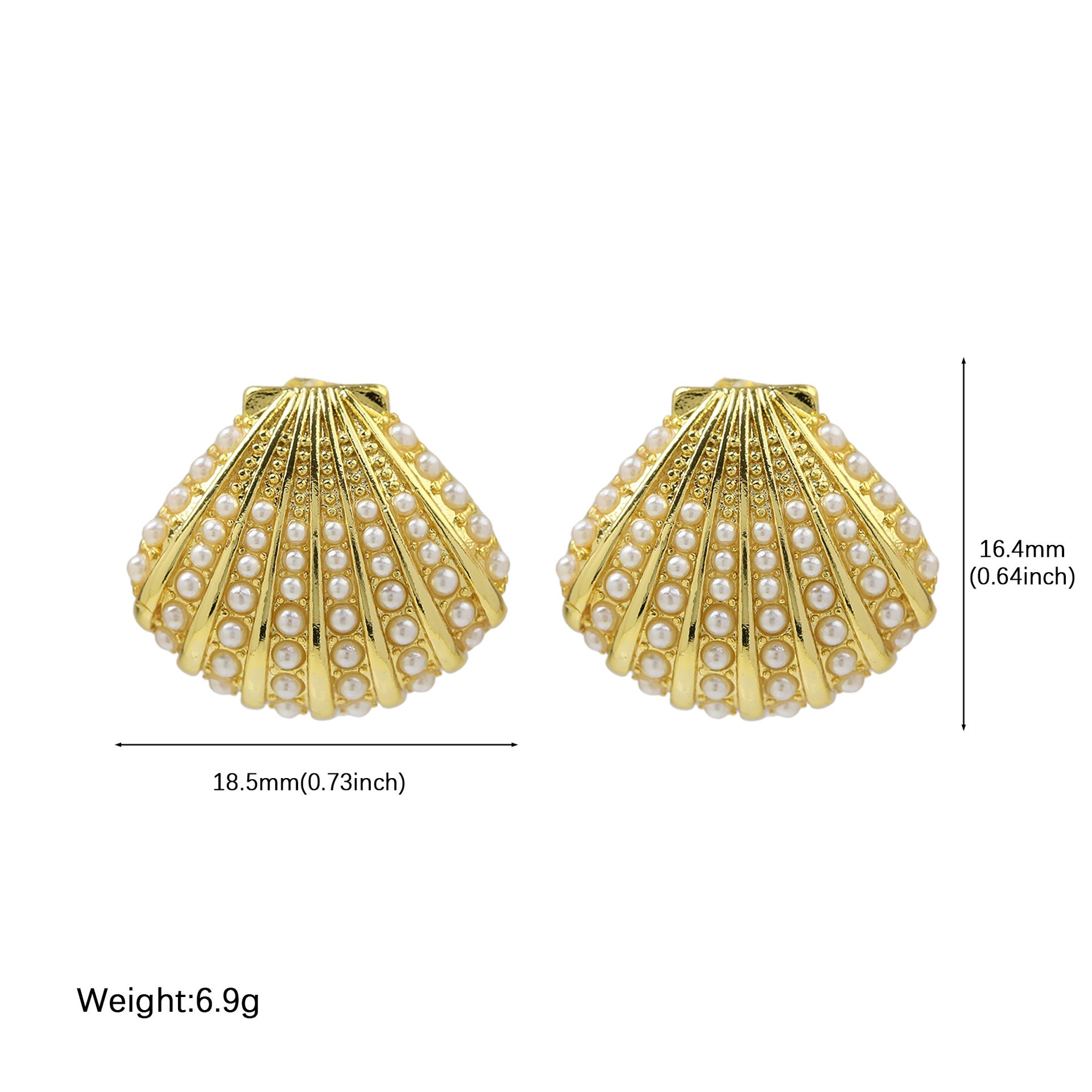 Bernice Ocean Shell Earrings - Seashell Earrings [IXGKKRG9]