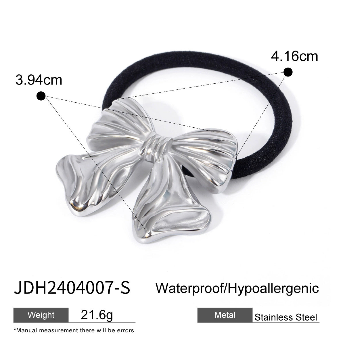 Danely Sleek Metal Hair Ties - JDH2404007-S [LC3B2SGH]