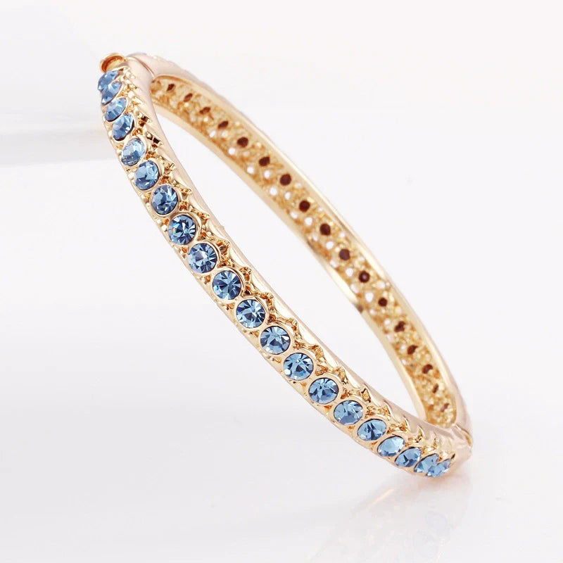 Audrey CloisonnŽ Crystal Bangle - Purple