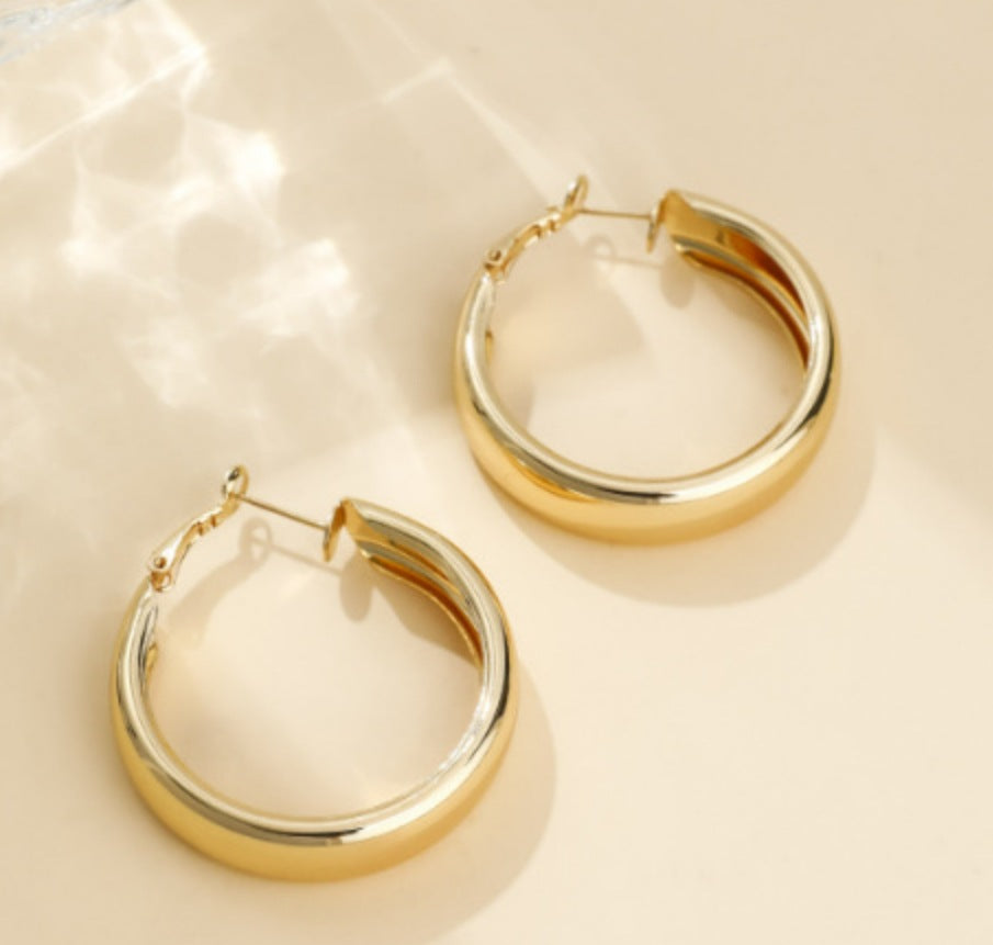 Lareina Geometric Shell Earrings - Gold [DXRXS2QV]