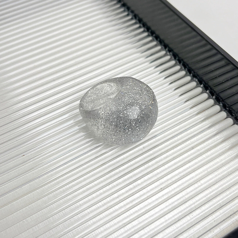 Cooper Glitter Oval Resin Ring - Style A [UG5WRC4E]