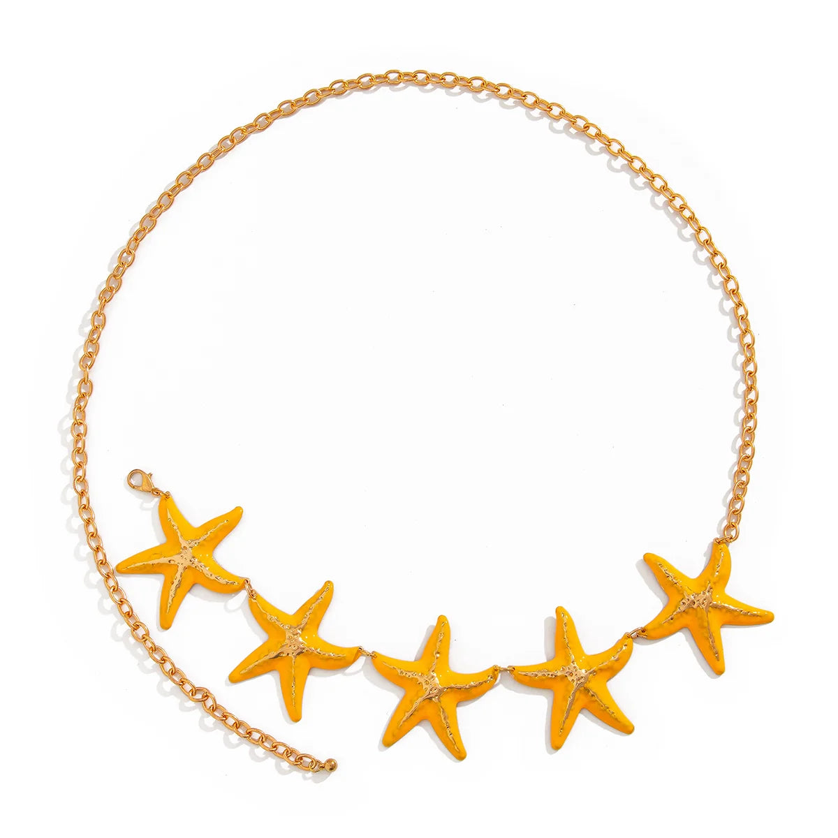 Lillyan Starfish Cross Body Chain - Yellow
