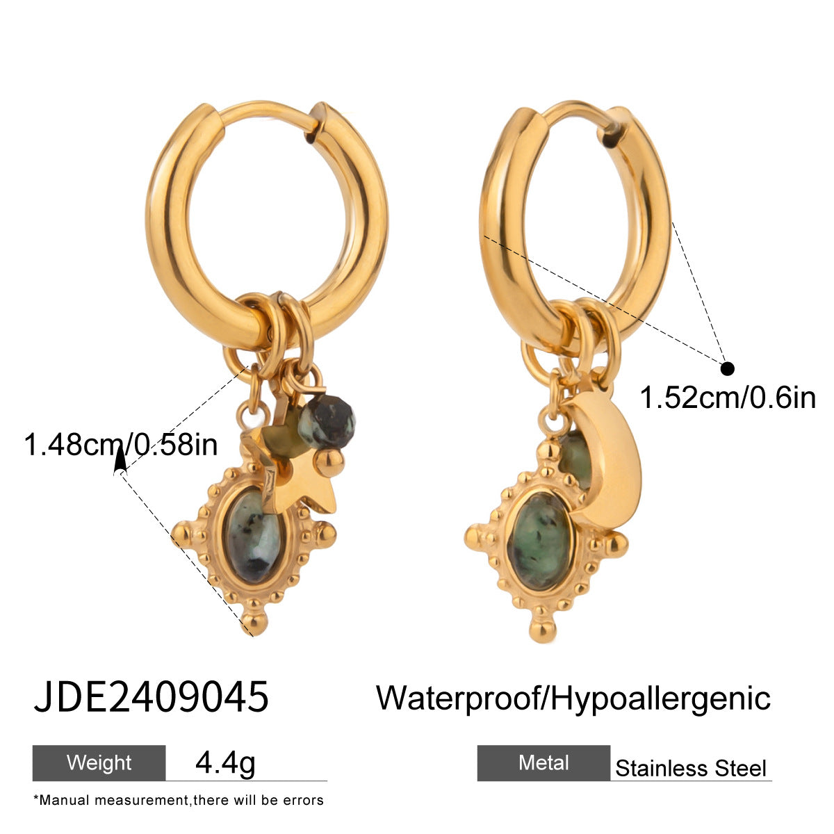 Jazlynn Bold Oval Earrings - JDE2409045 [Y8NO57FX]