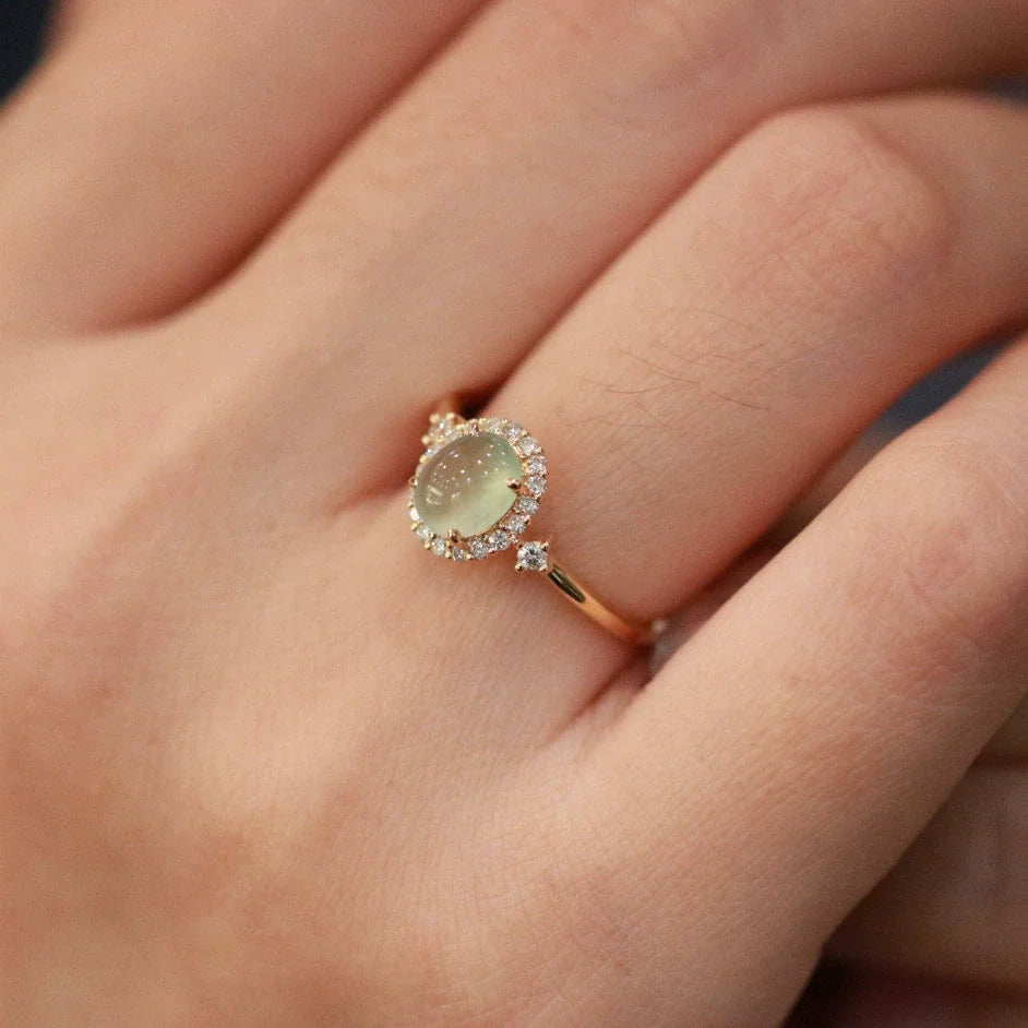 Destiny Verdant Glow Ring - Translucent Green Ring (Adjustable Open)