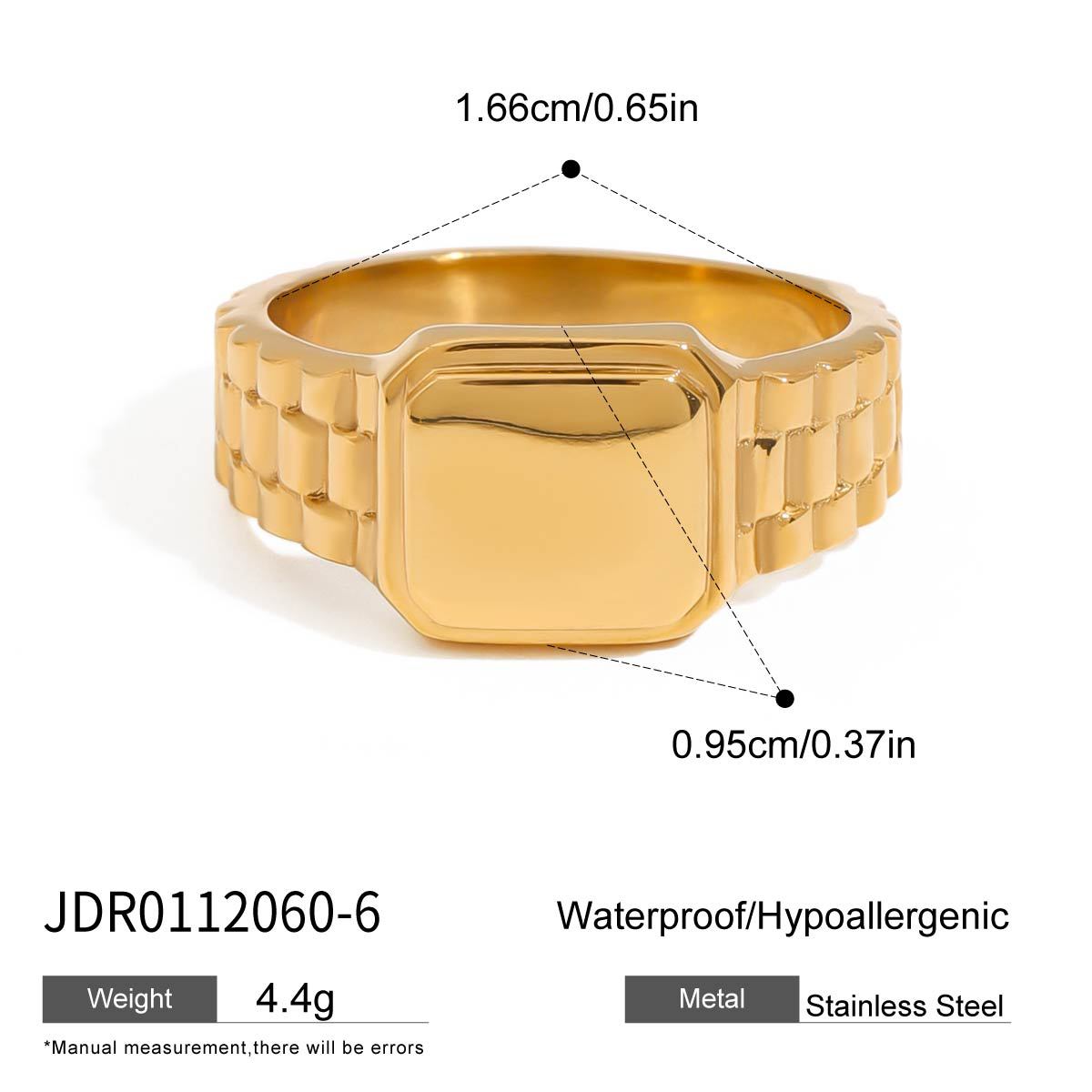 Cinthia Butterfly Band Ring - Classic Gold [DR74GNH2]