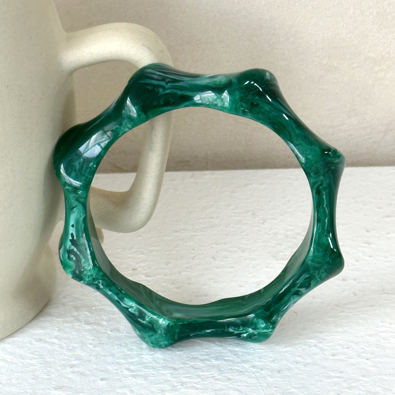 Mazikeen Colorful Resin Bangle - Lunar Swirl [4AAH75BZ]