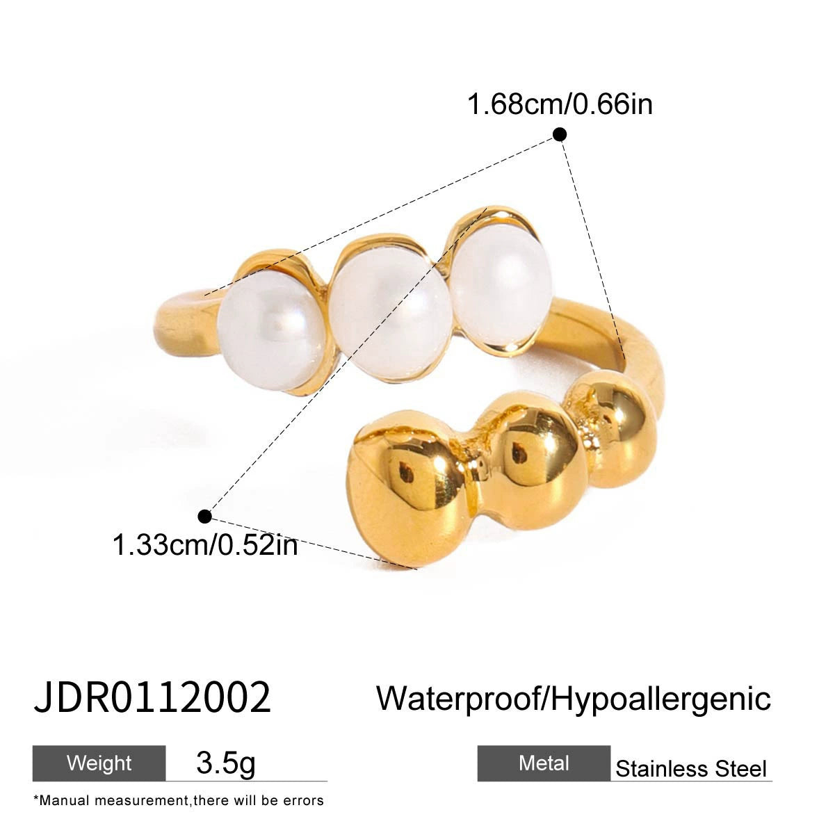 Keegan Freshwater Pearl Ring Set - JDR0112002 [5QQ9E36W]