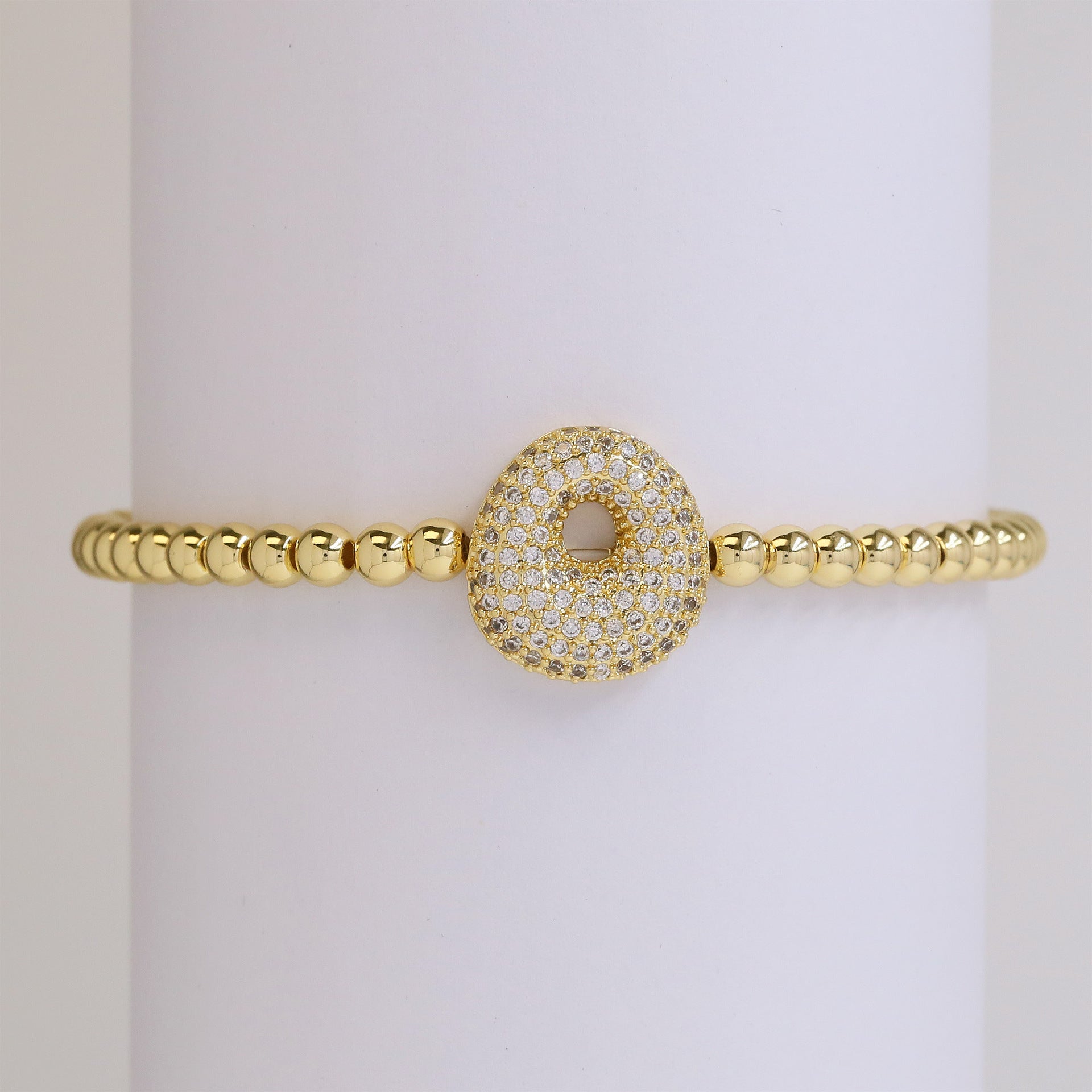 Jenesis Bubble Letter Bracelet - O [OOL19VA2]