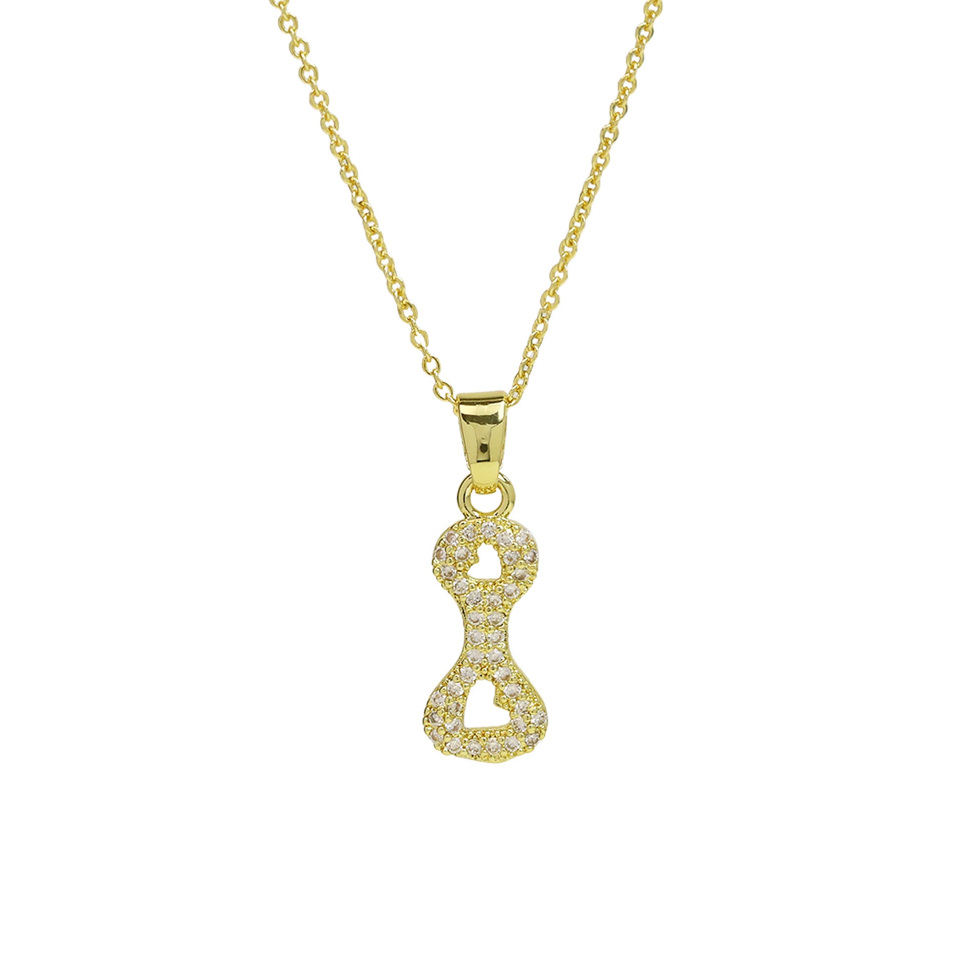 Fatou Bubble Initial Necklace - I [7TX7KKA9]