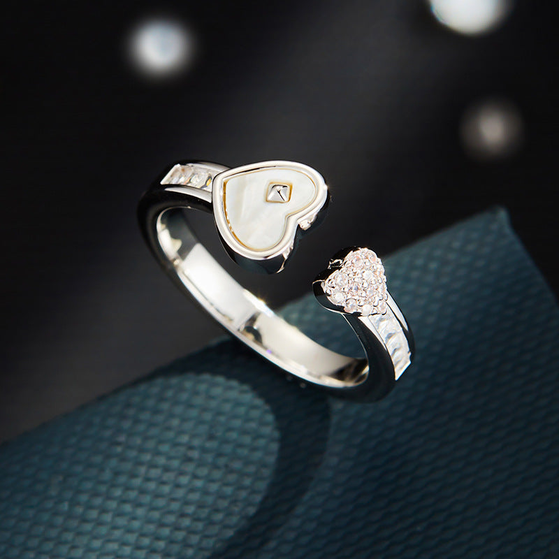 Mikaela Dual Heart Open Ring - R16829K001 [TEPPB1NM]