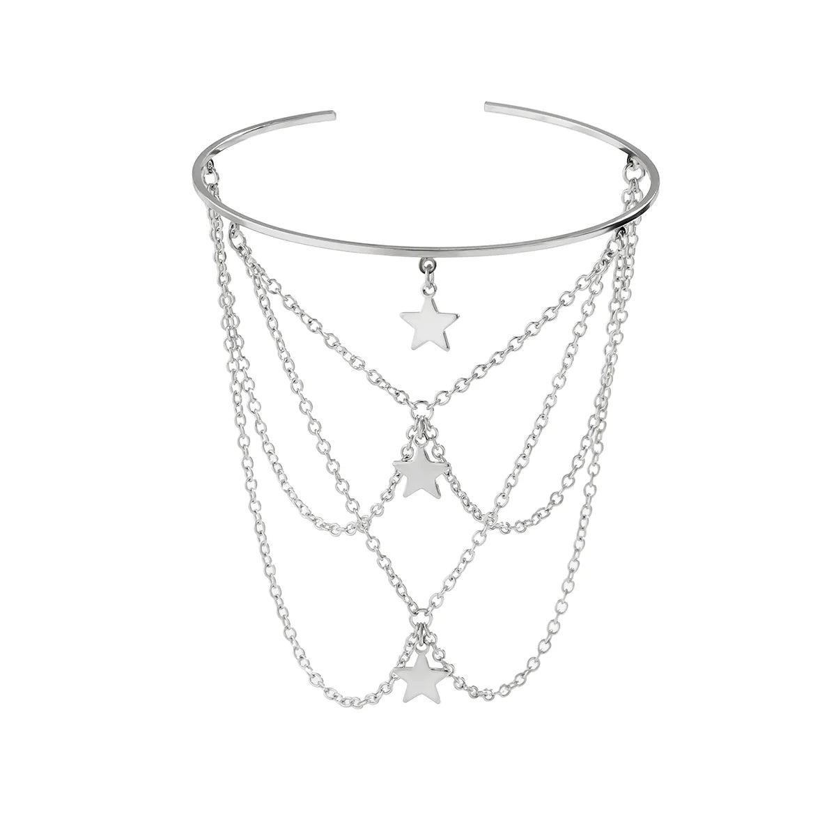Ifeoluwa Chain Arm Cuff - Silver Star Charm