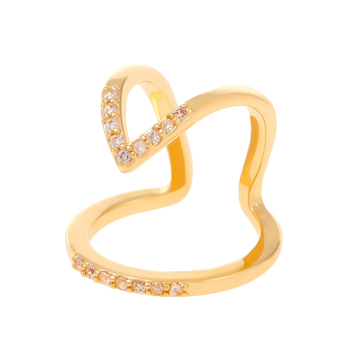 Kristi Geometric Nail Rings - KC Gold K-515