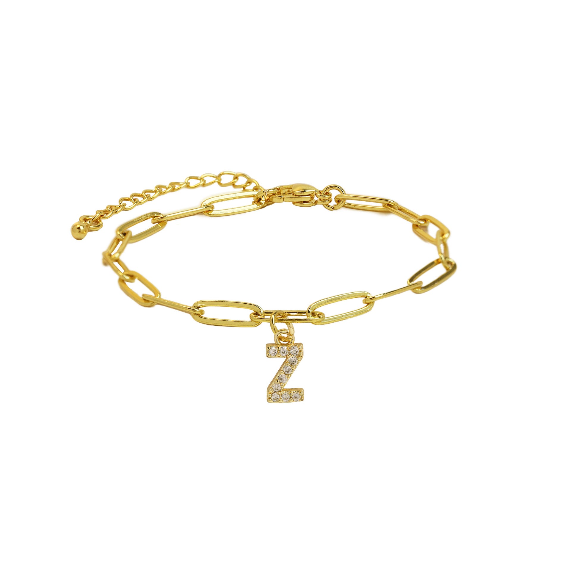 Jenessa Micro Inlay Letter Bracelet - Z [1ET96YNL]