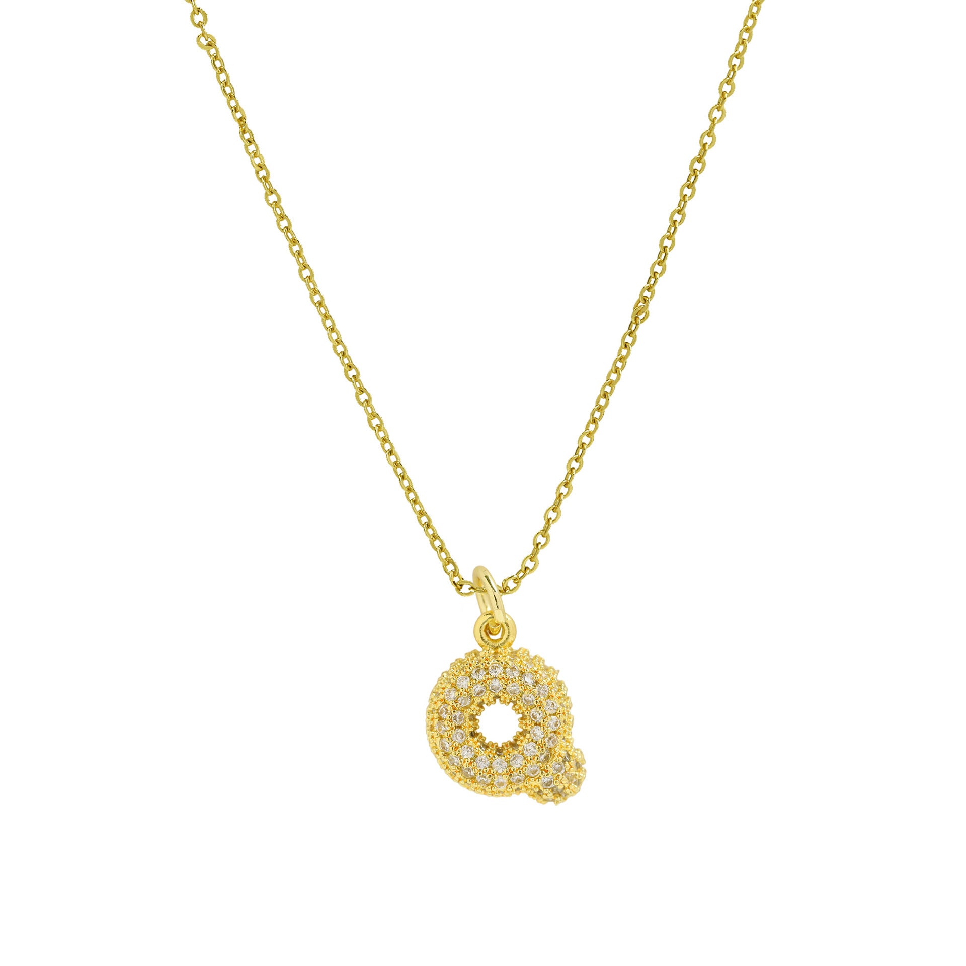 Dyana Balloon Letter Necklace - Letter Q [BX5EQBG3]