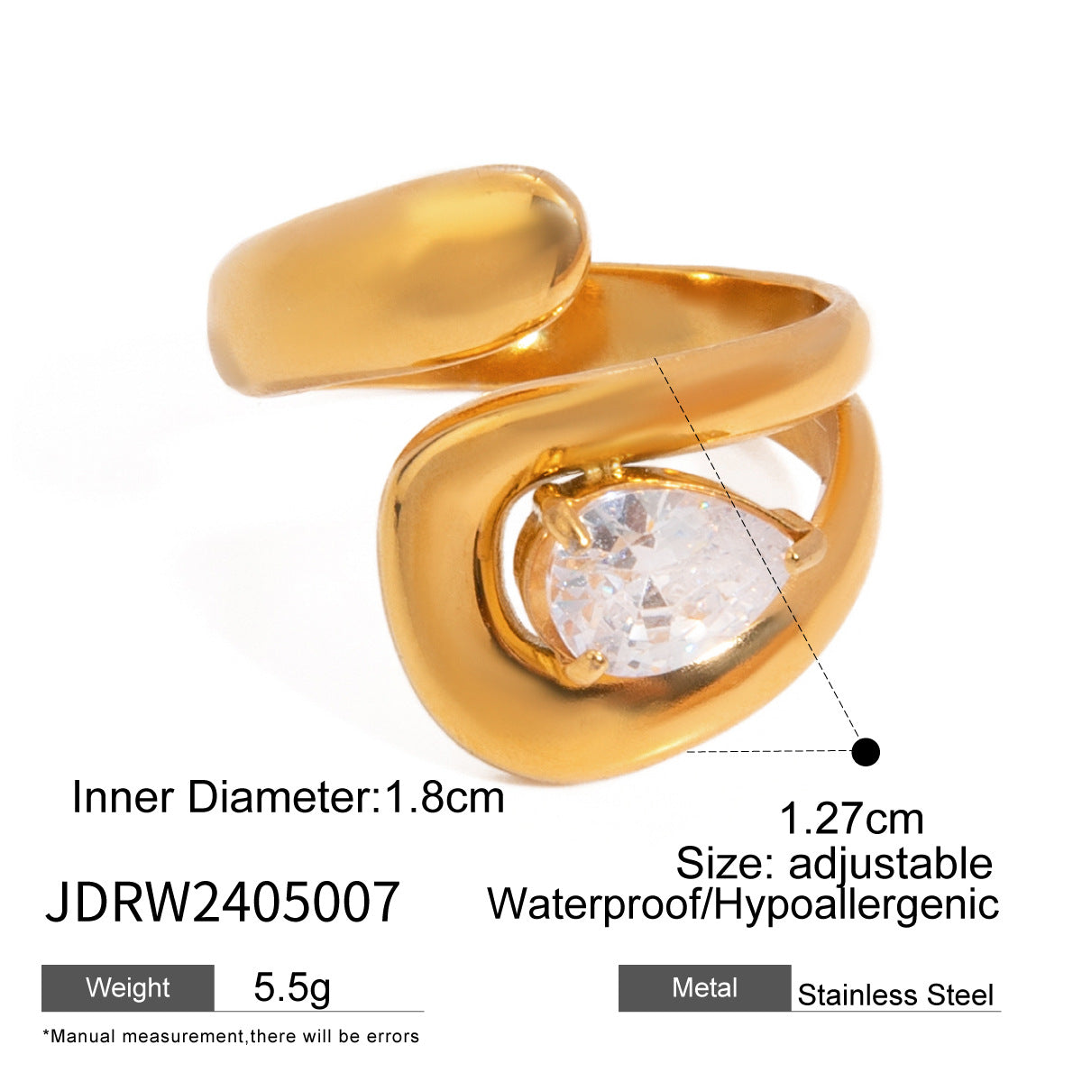 Zamora Zircon Dainty Ring - JDRW2405007 [UHTMY3R5]
