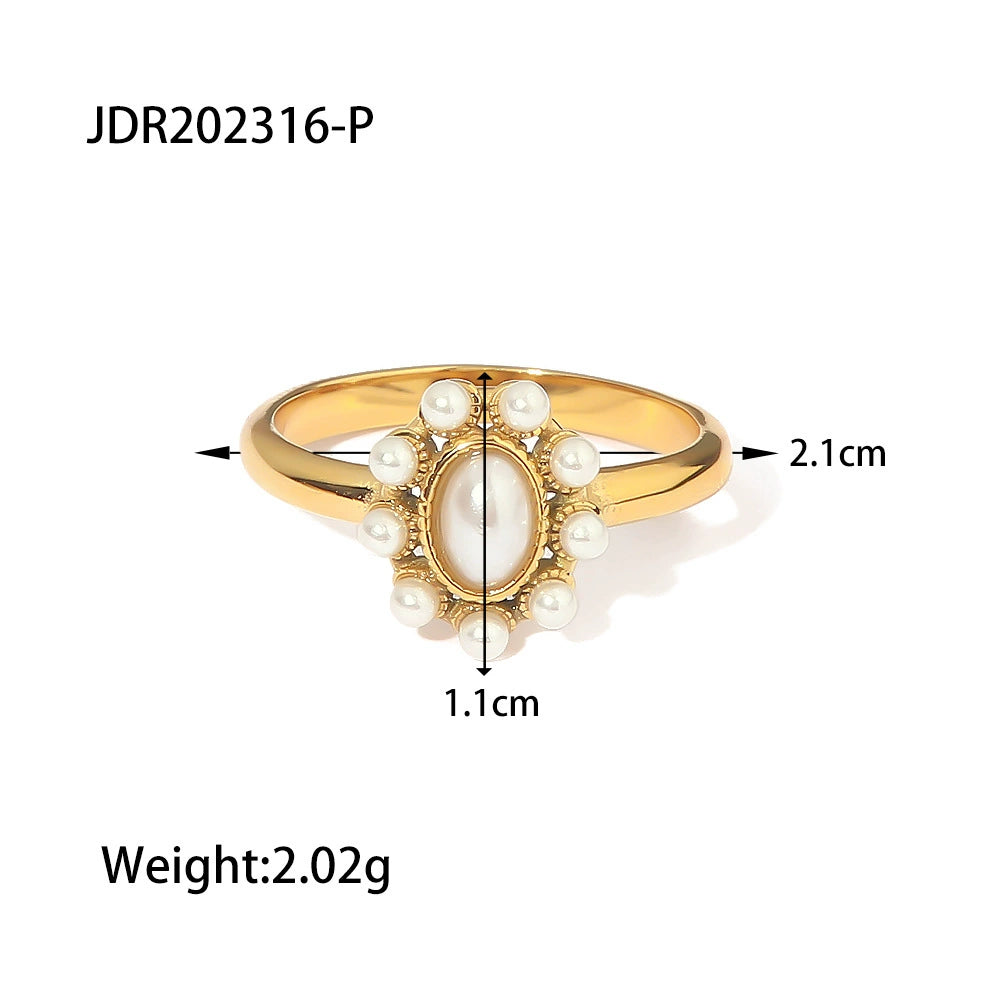Catarina Dainty Pearl Ring - JDR202316-P-8 [7FQX6M8A]