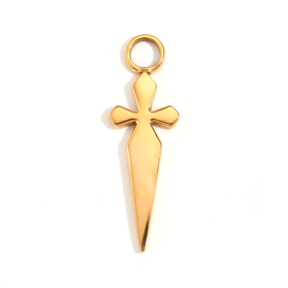 Kalayah Geometric Celestial Charms - Card Cross Pendant [RTAQJSP2]