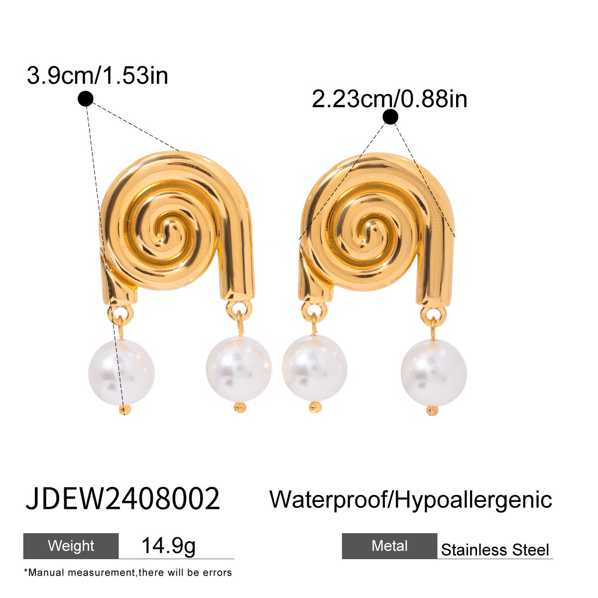 Atley Conch Pearl Jewelry Set - JDEW2408002 [UWX6JR08]