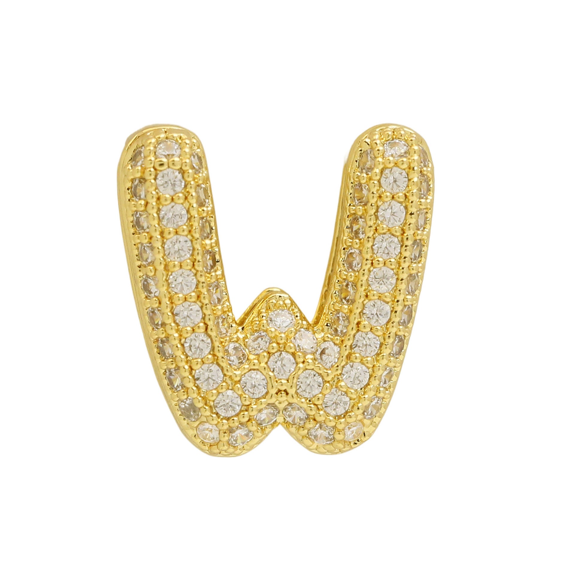 Israa Gold Bubble Letter Bracelet - W [AXWS9TMD]
