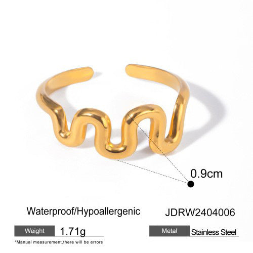 Kenli Geometric Open Ring - JDRW2404006 [ZII5QQ1U]